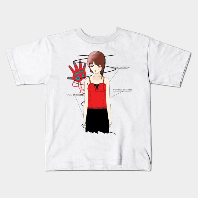 Serial Experiments Lain ''PSYCHE'' V1 Kids T-Shirt by riventis66